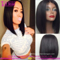 2016 Hot selling 100 brazilian virgin cheap bob full lace wigs with baby hair remy full lace wigs under 100